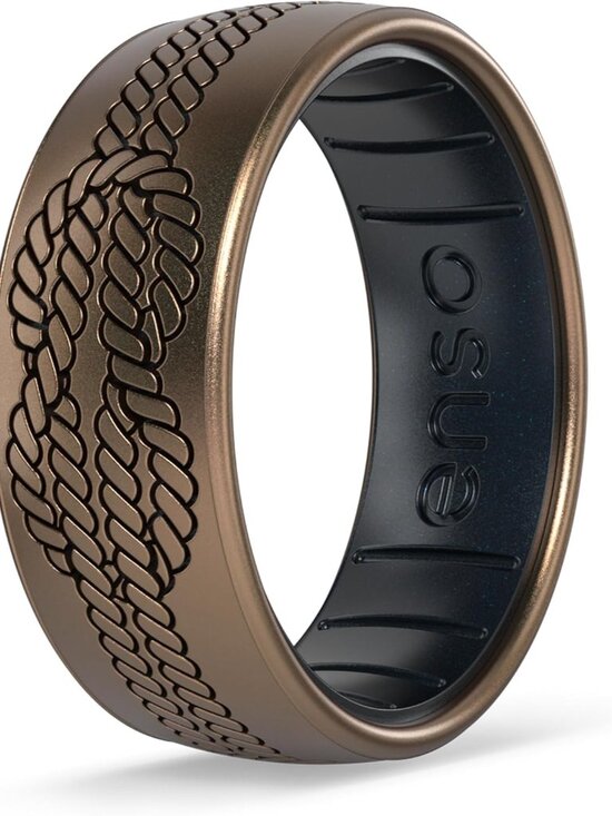 Other - Signature Etched Collection - Classic Etched Silicone Rings - Comfortable and Fl